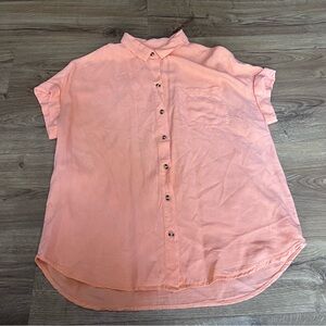 Lola River Peach Button-Down Shirt – Women’s Medium